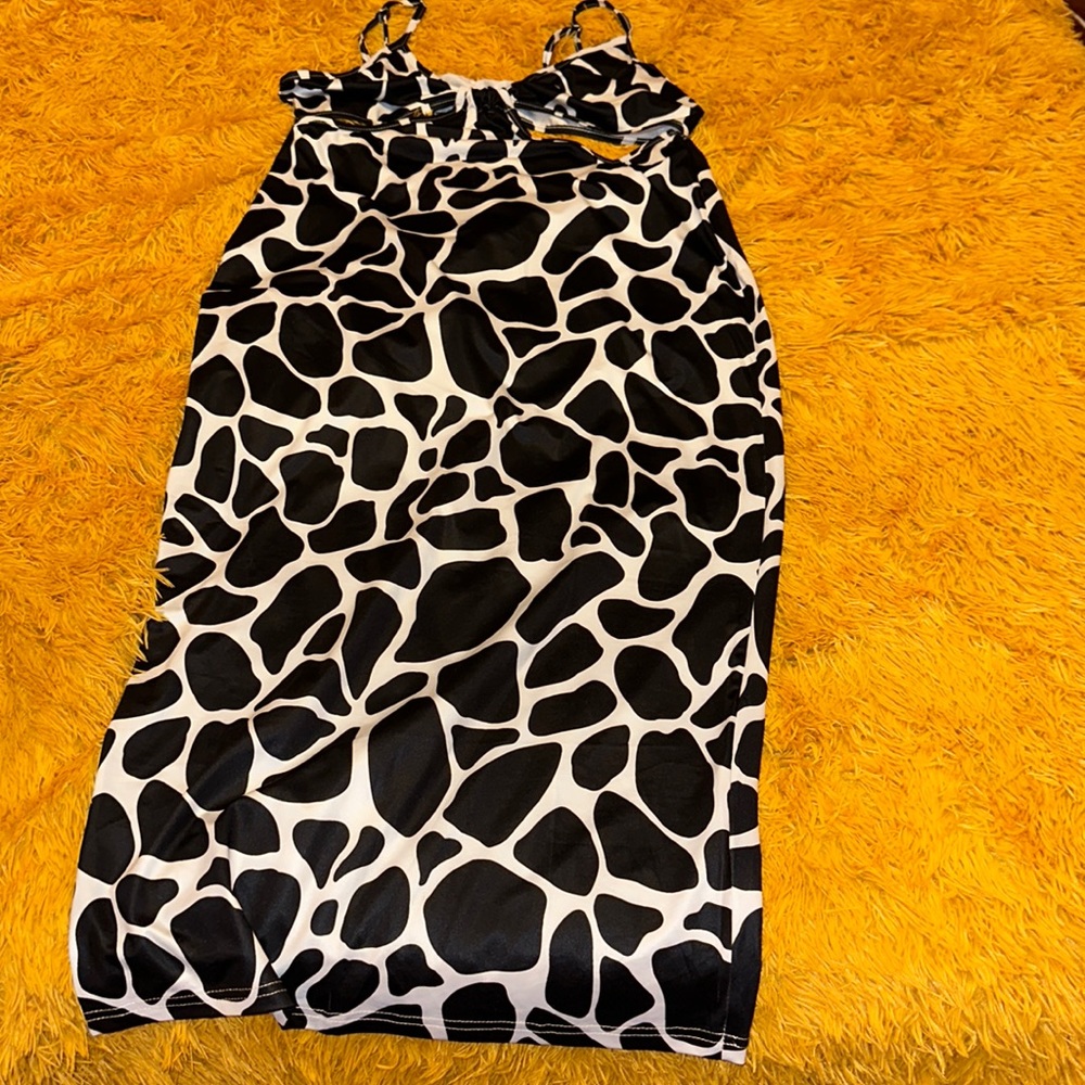 Cow Print Dress